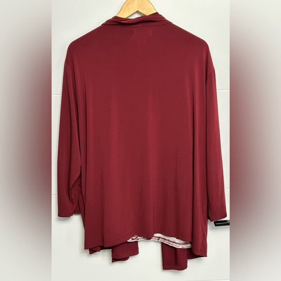 Tradition: Women's Open Front Cardigan with Built-In Top- Size 2X - Picture 3 of 6